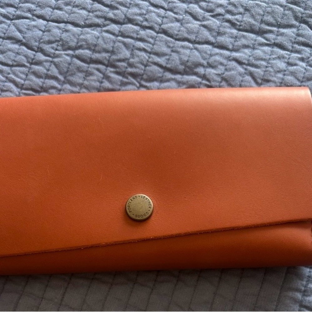 Orange Leather Wallet